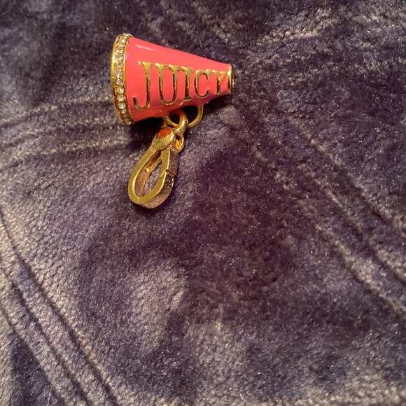 Vintage juicy couture pink and gold rhinestone megaphone charm - Picture 1 of 5